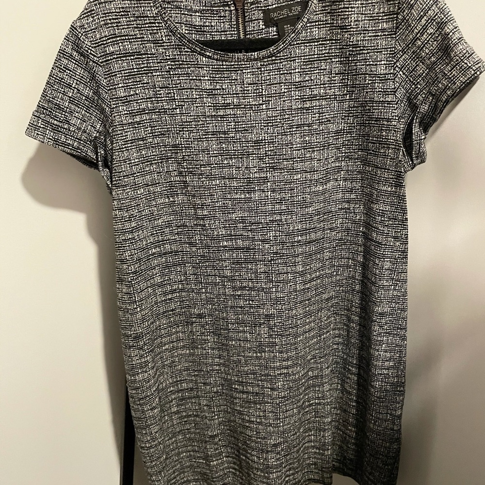 Black and white work dress